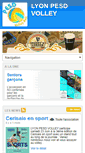 Mobile Screenshot of lyonpesdvolley.com