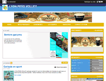 Tablet Screenshot of lyonpesdvolley.com